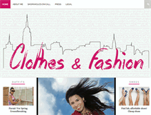 Tablet Screenshot of clothesandfashion.net